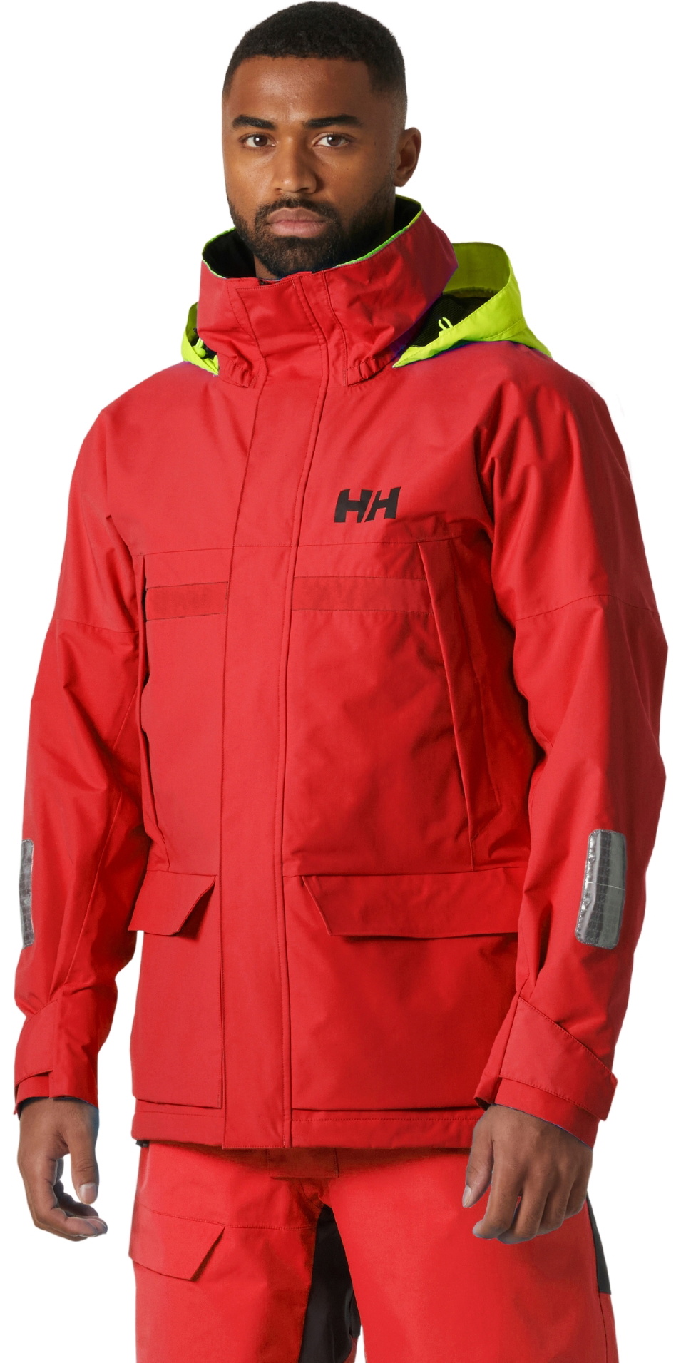 2026 Helly Hansen Mens Pier 4 0 Jacket 34484 - Alert Red - Sailing